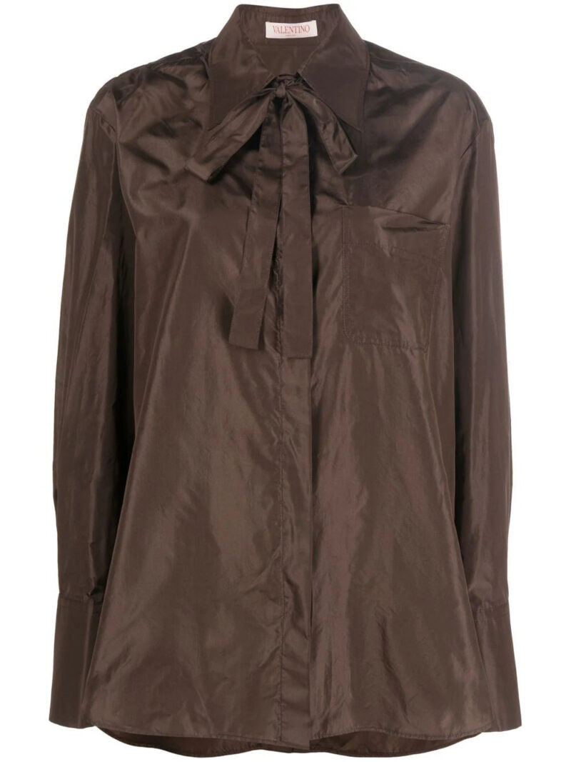 Valentino Garavani  long-sleeved silk shirt