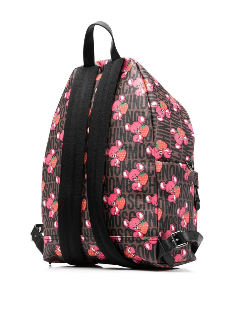Moschino mouse-print zip-around backpack