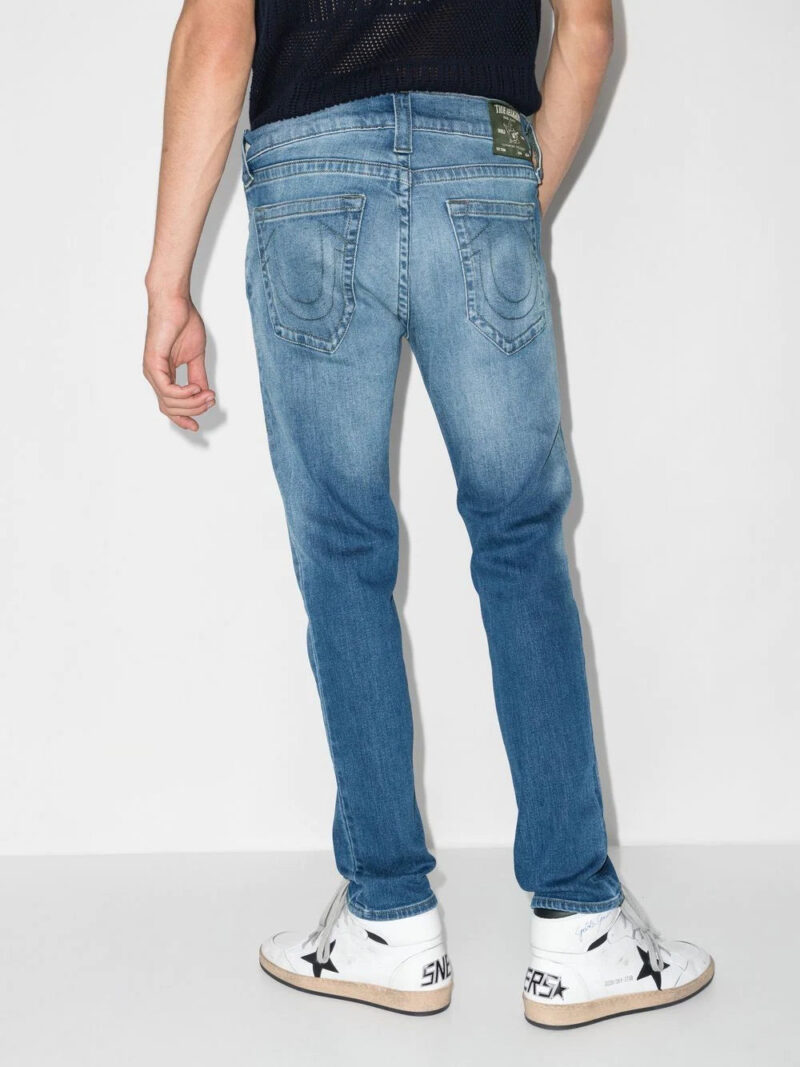 True Religion mid-rise distressed skinny jeans
