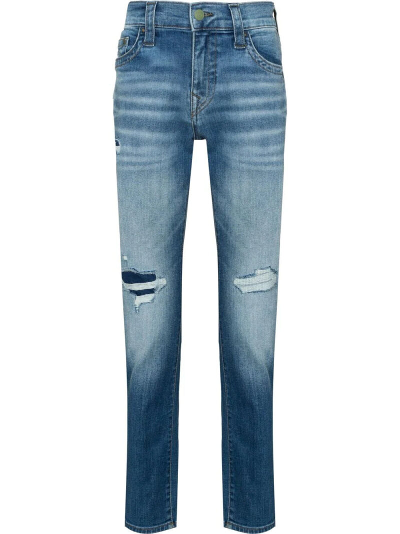 True Religion mid-rise distressed skinny jeans
