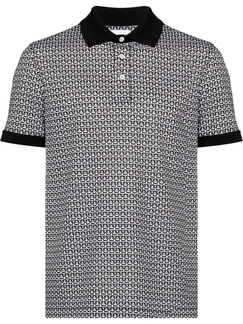 Ferragamo Gancini print polo shirt