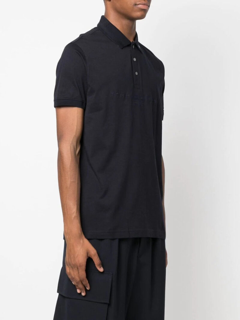 Tommy Hilfiger logo-print cotton polo shirt