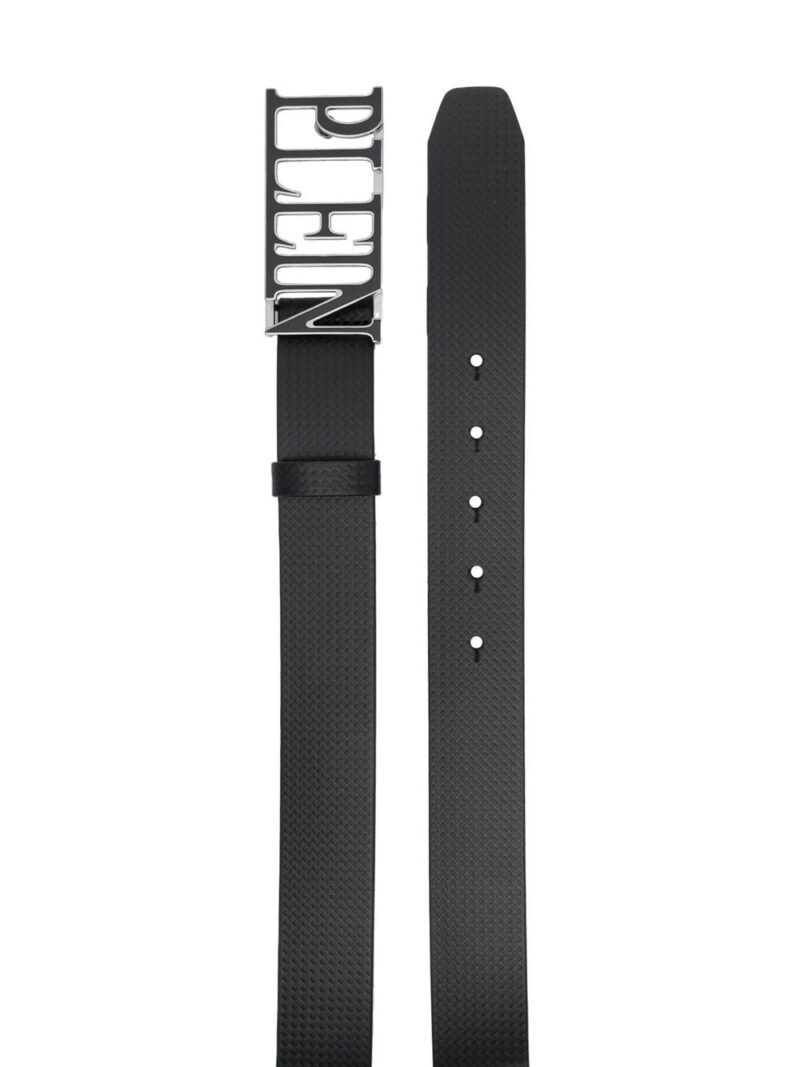 Phillip plein logo buckle belt