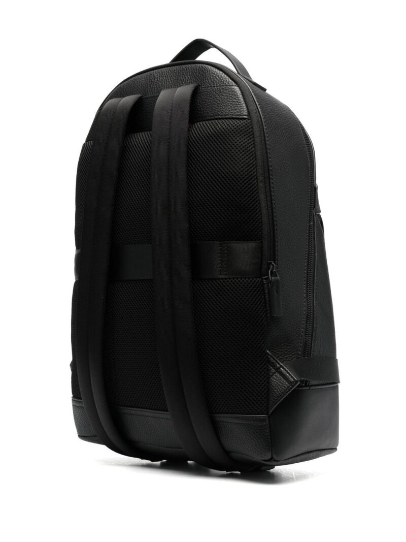 Tommy Hilfiger grained logo-patch backpack