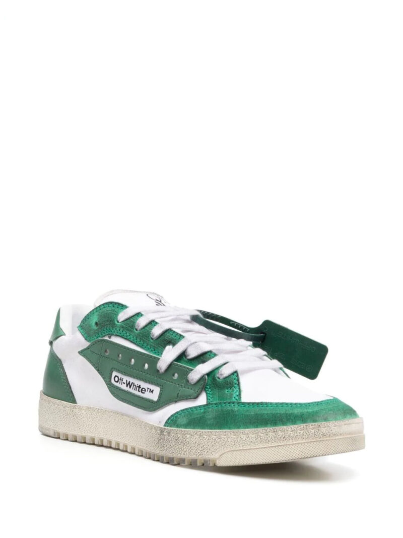 Off-white 5.0 distressed-effect sneakers