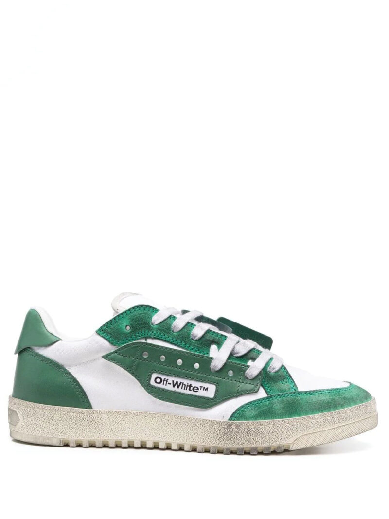 Off-white 5.0 distressed-effect sneakers