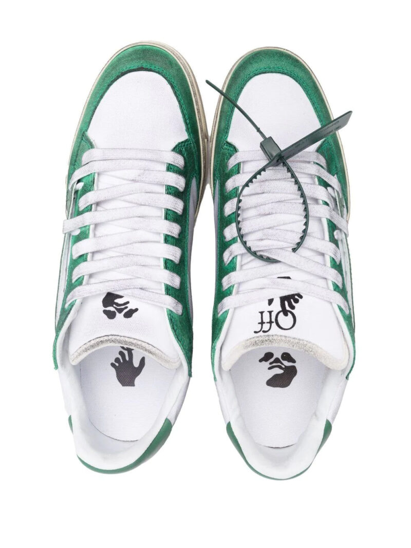 Off-white 5.0 distressed-effect sneakers