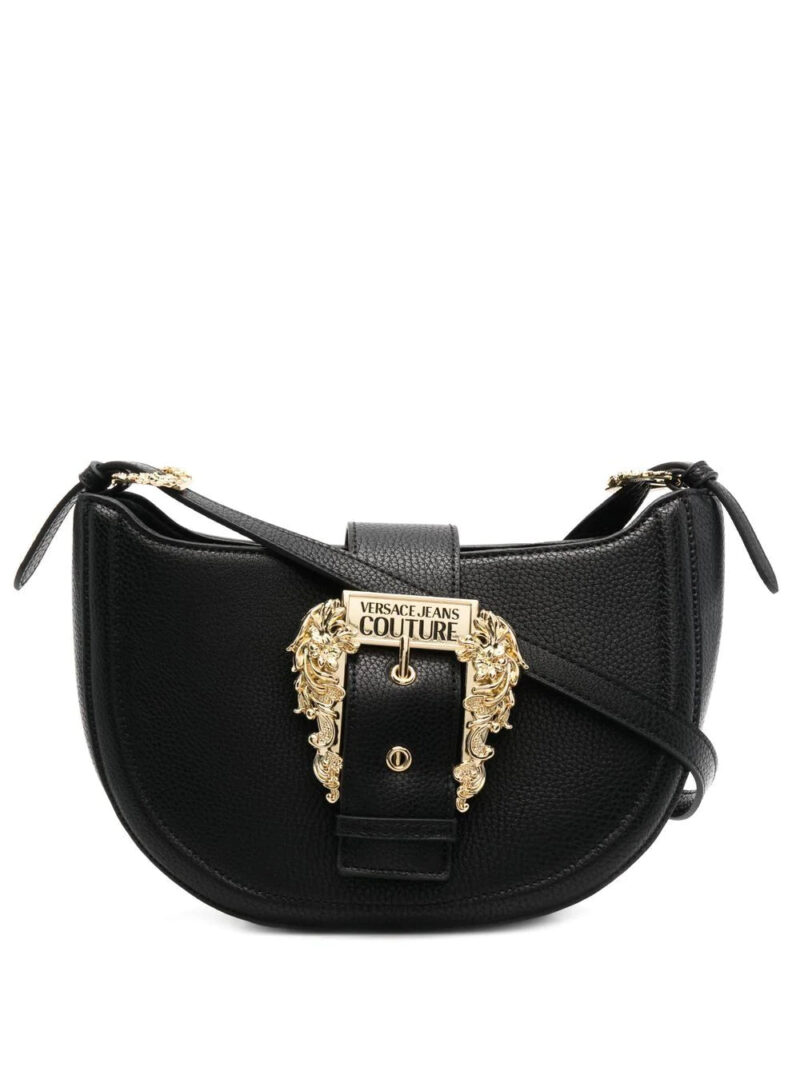 Versace logo-buckle shoulder bag