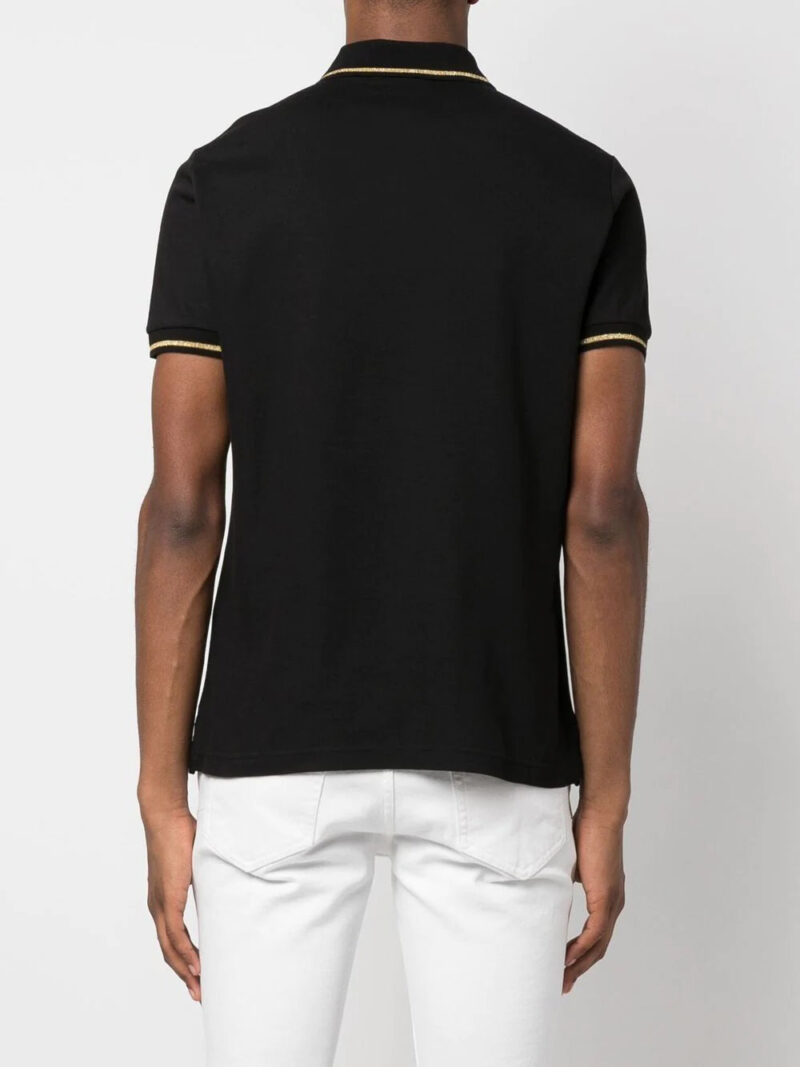 Versace logo-badge polo-shirt