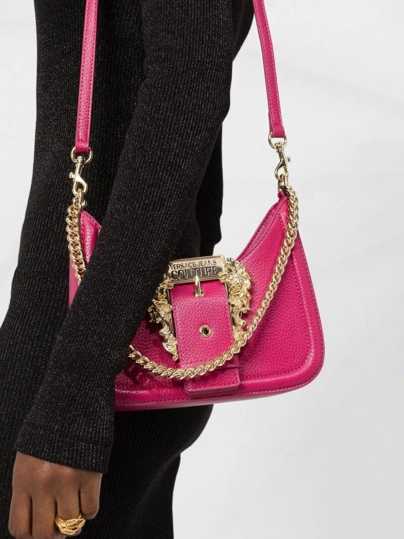 Versace Jeans Couture  logo-buckle shoulder bag