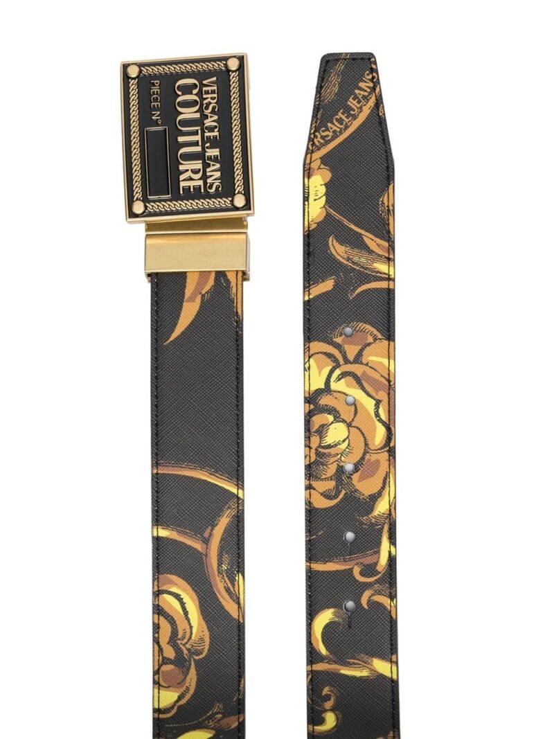 VRSC baroque-pattern logo-plaque belt