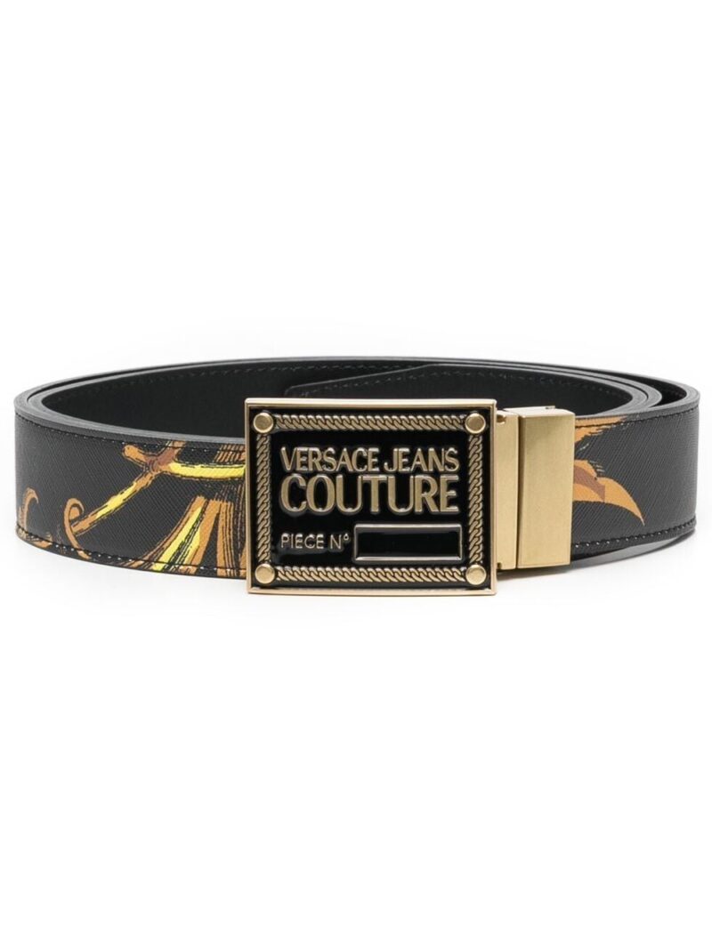 VRSC baroque-pattern logo-plaque belt