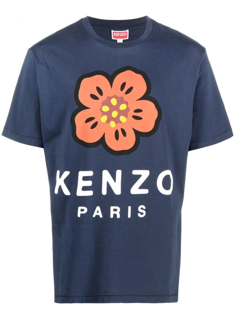 Kenzo Poppy-print short-sleeve T-shirt