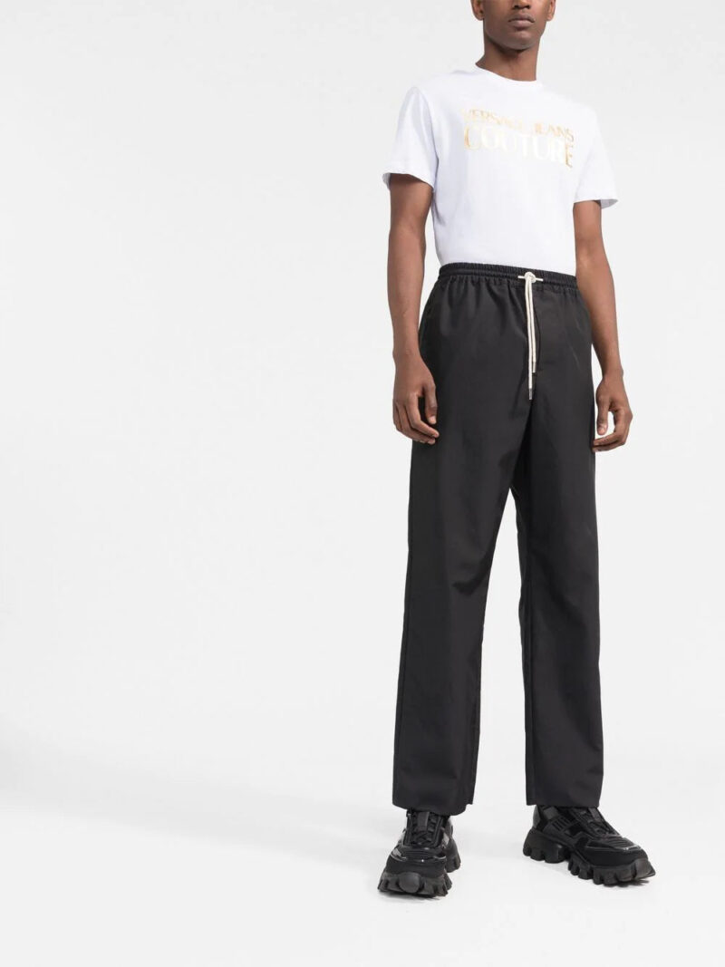 Versace metallic logo-print T-shirt