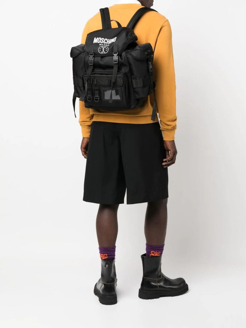 Moschino logo-print backpack