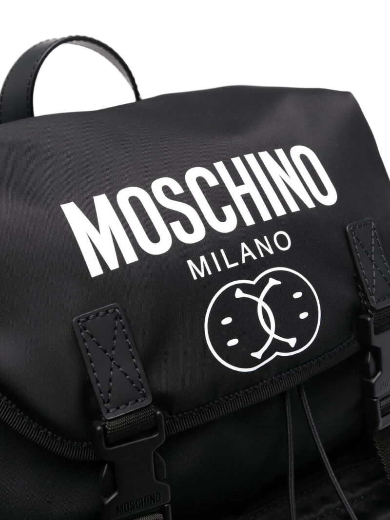 Moschino logo-print backpack