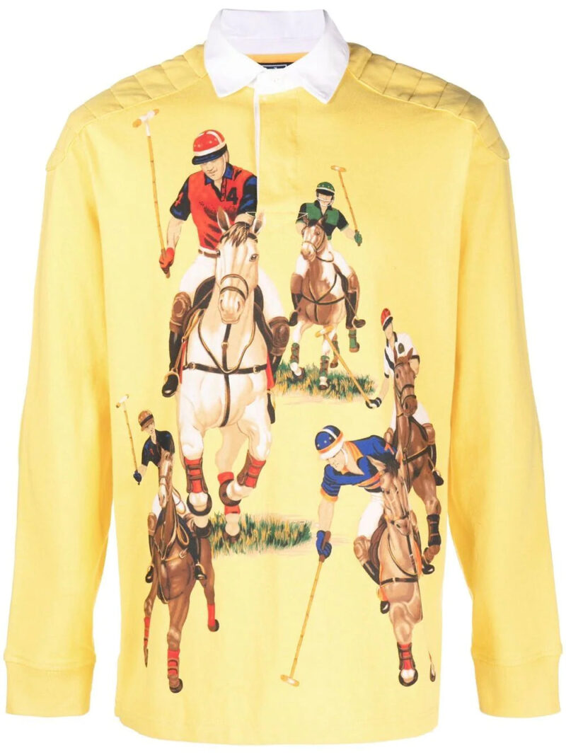 Polo Ralph Lauren graphic-print rugby shirt