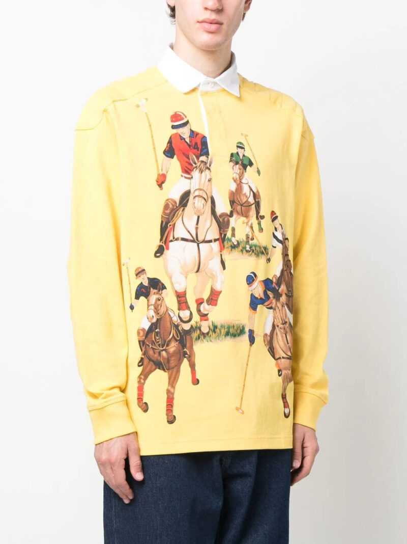 Polo Ralph Lauren graphic-print rugby shirt