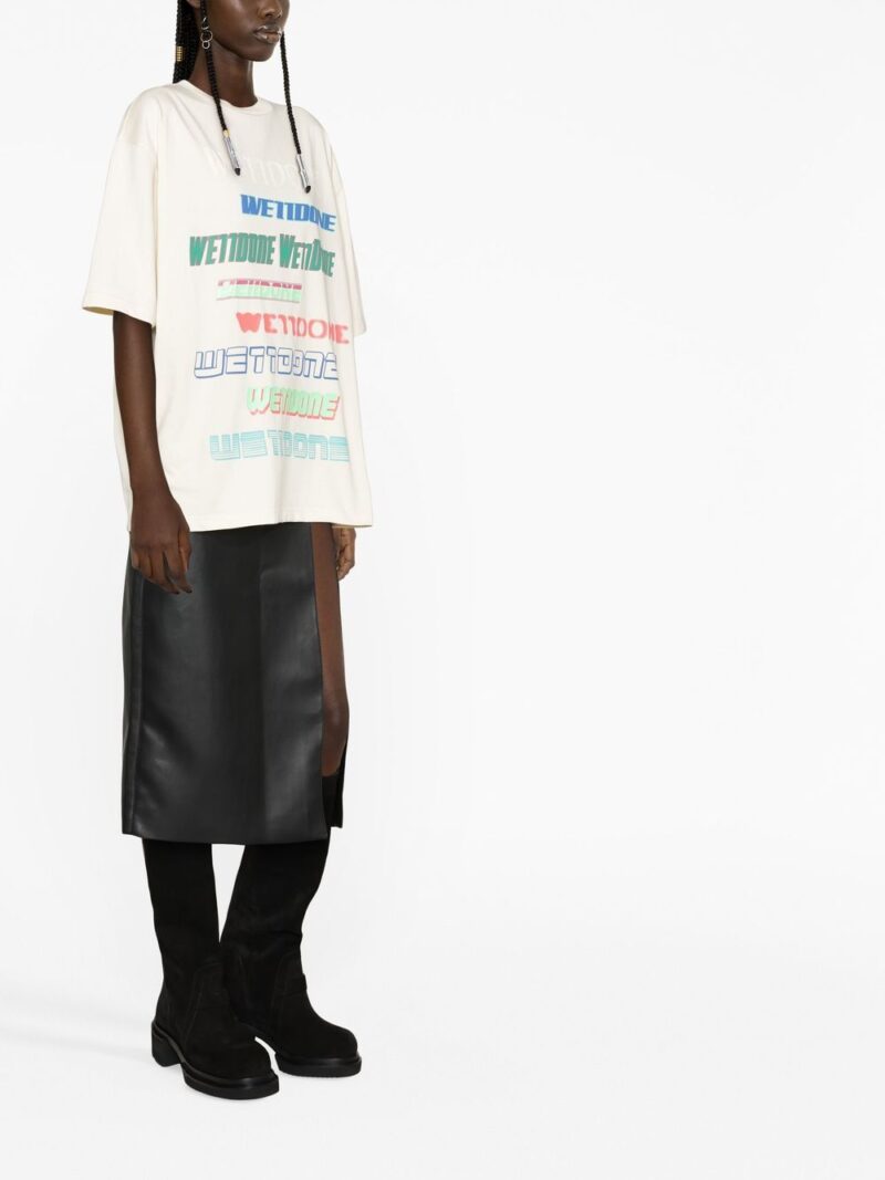 We11done logo print short-sleeve T-shirt