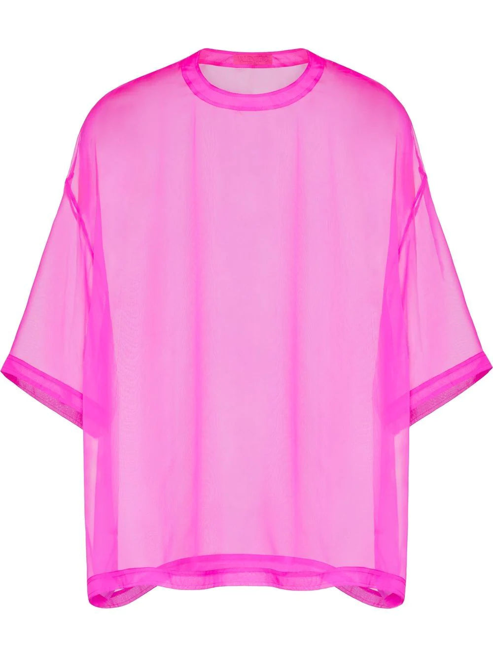 Valentino crew neck chiffon top