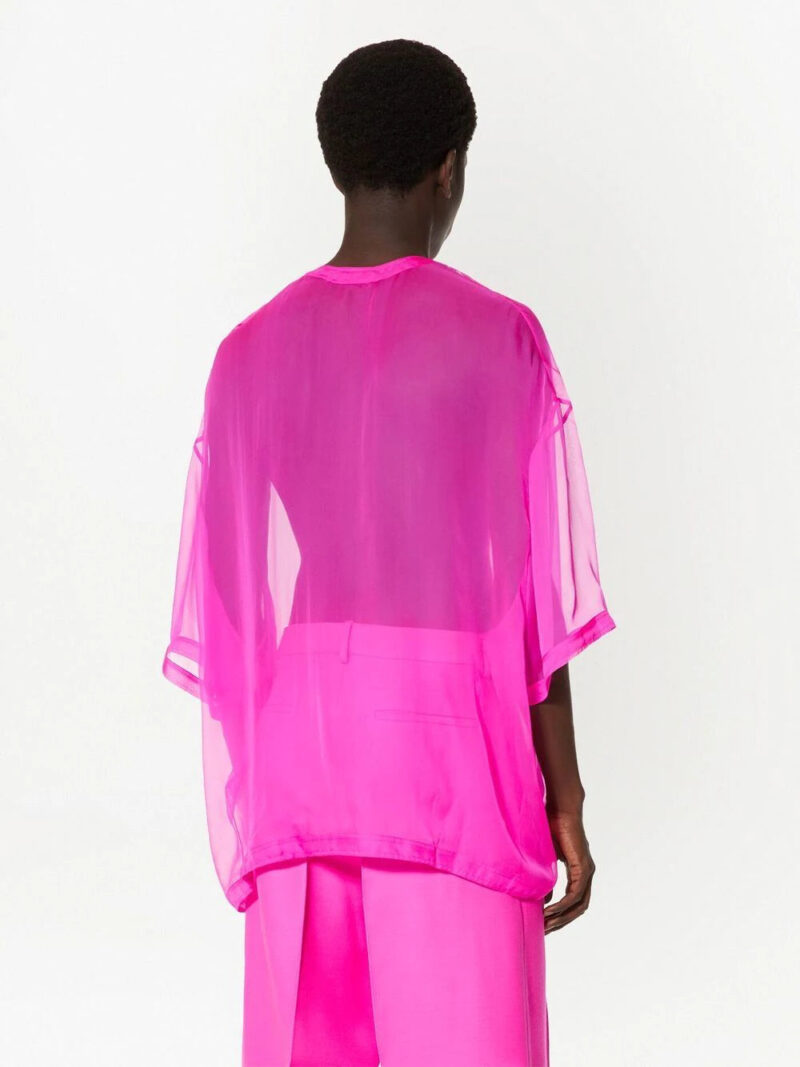 Valentino  crew neck chiffon top