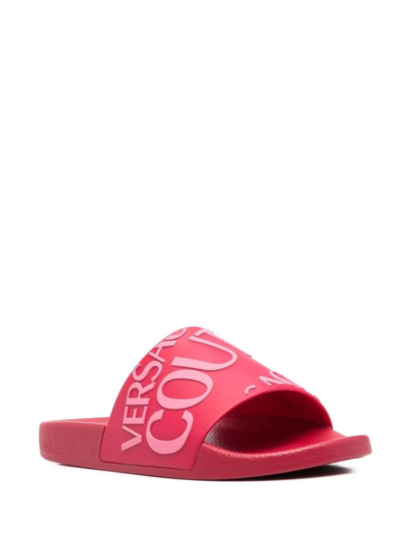 Versace Jeans Couture  logo-print beach sliders