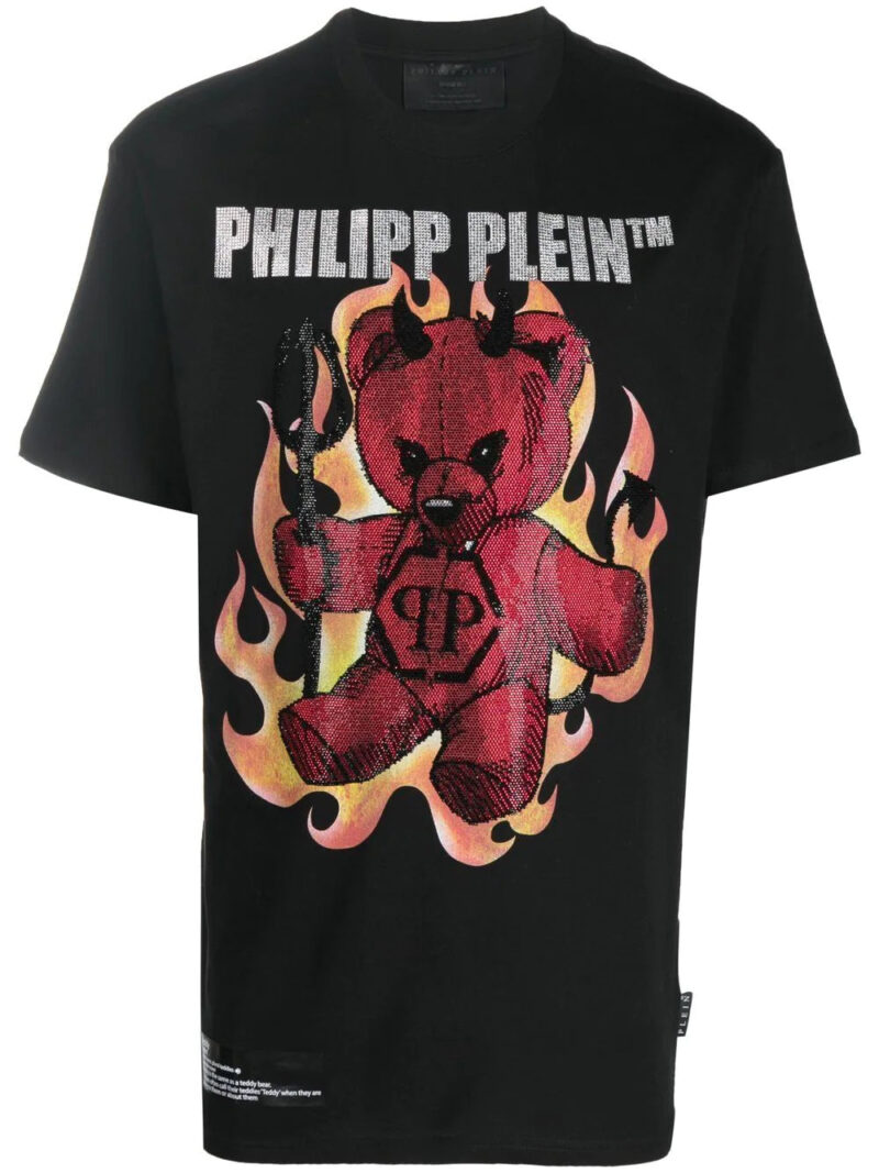 Phillip plein SS Teddy Bear graphic logo-print T-shirt
