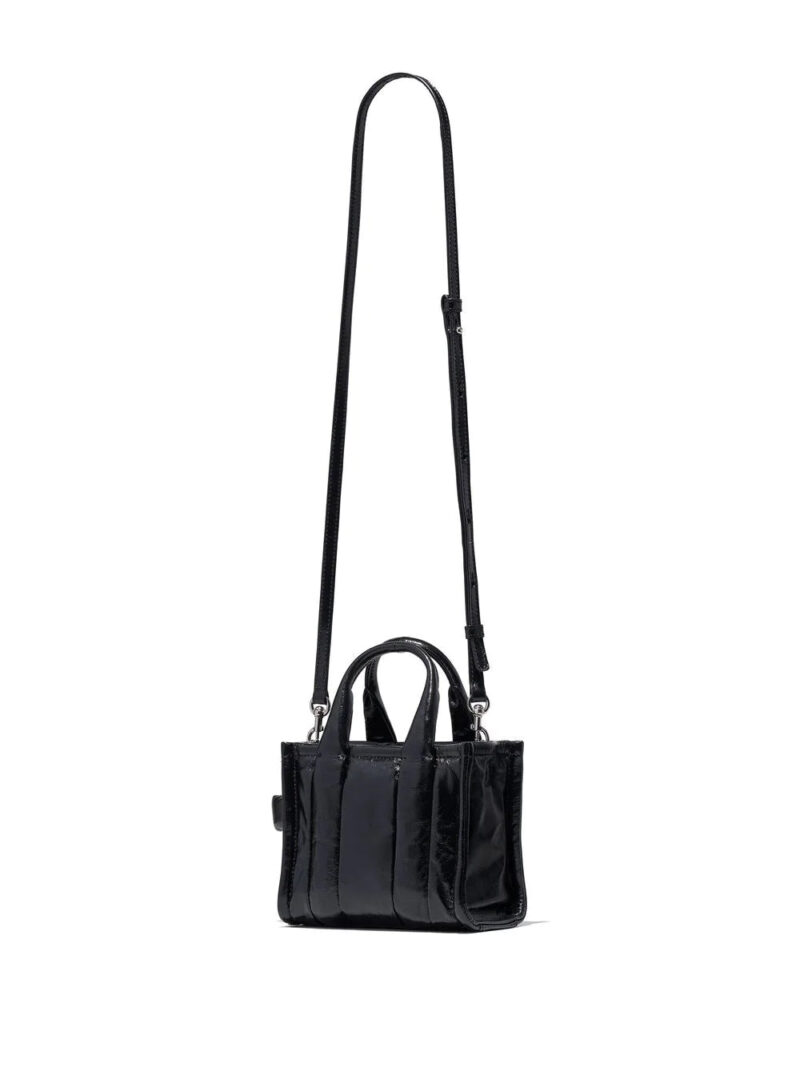 Marc Jacobs micro The Tote crinkled leather bag
