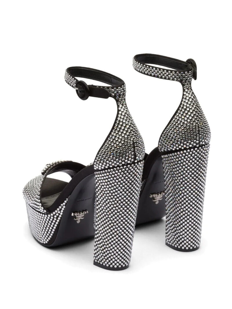 Prada 135mm crystal-studded platform sandals
