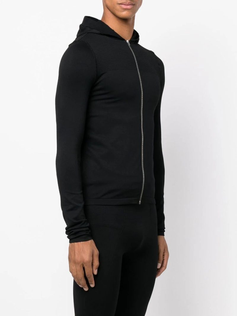 Rick Owens  fitted zip-up hoodie