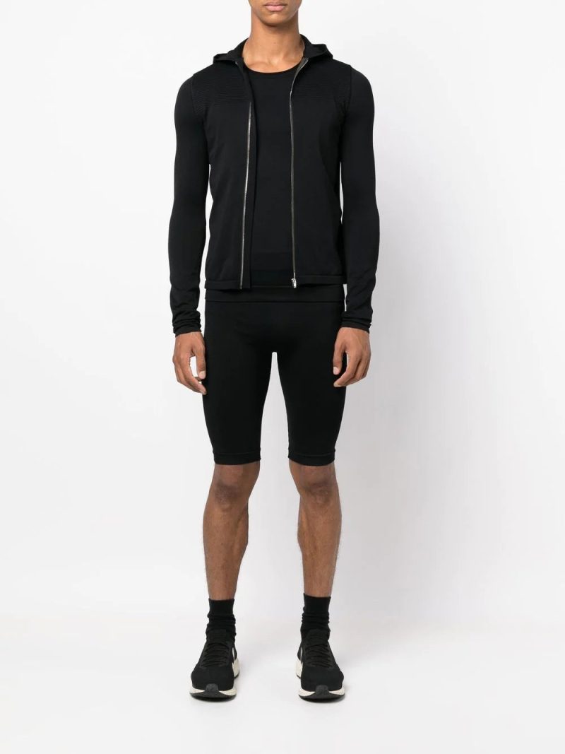 Rick Owens  fitted zip-up hoodie