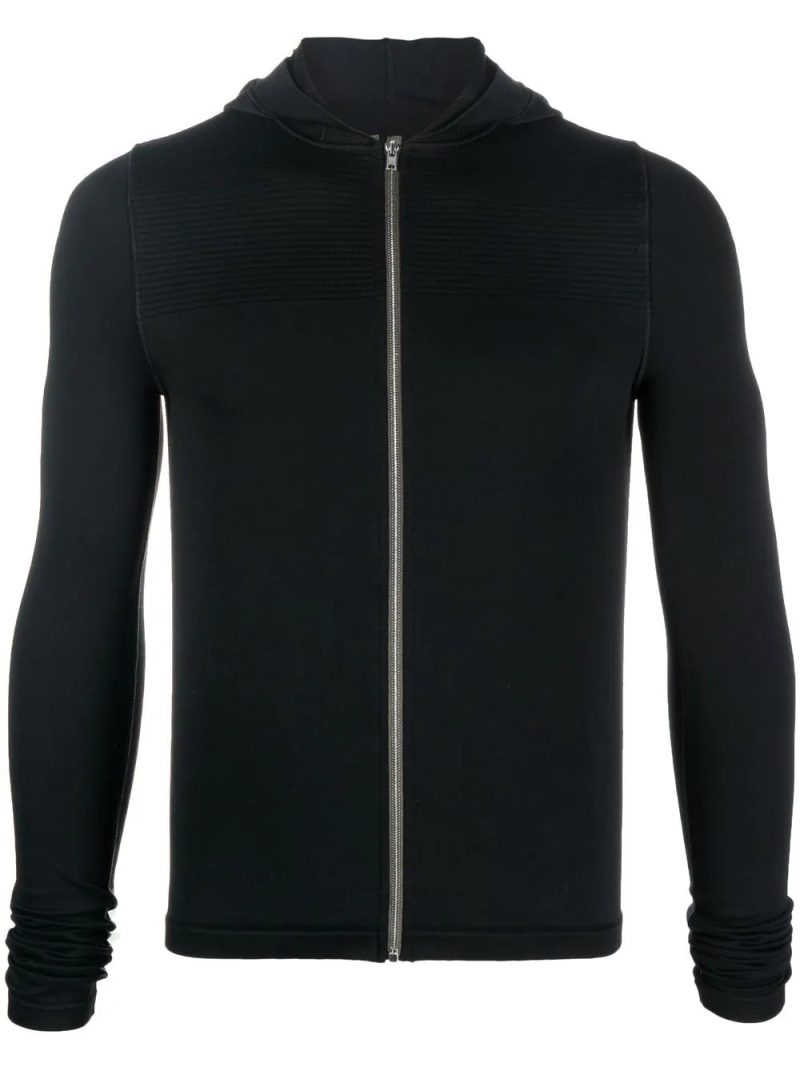 Rick Owens  fitted zip-up hoodie