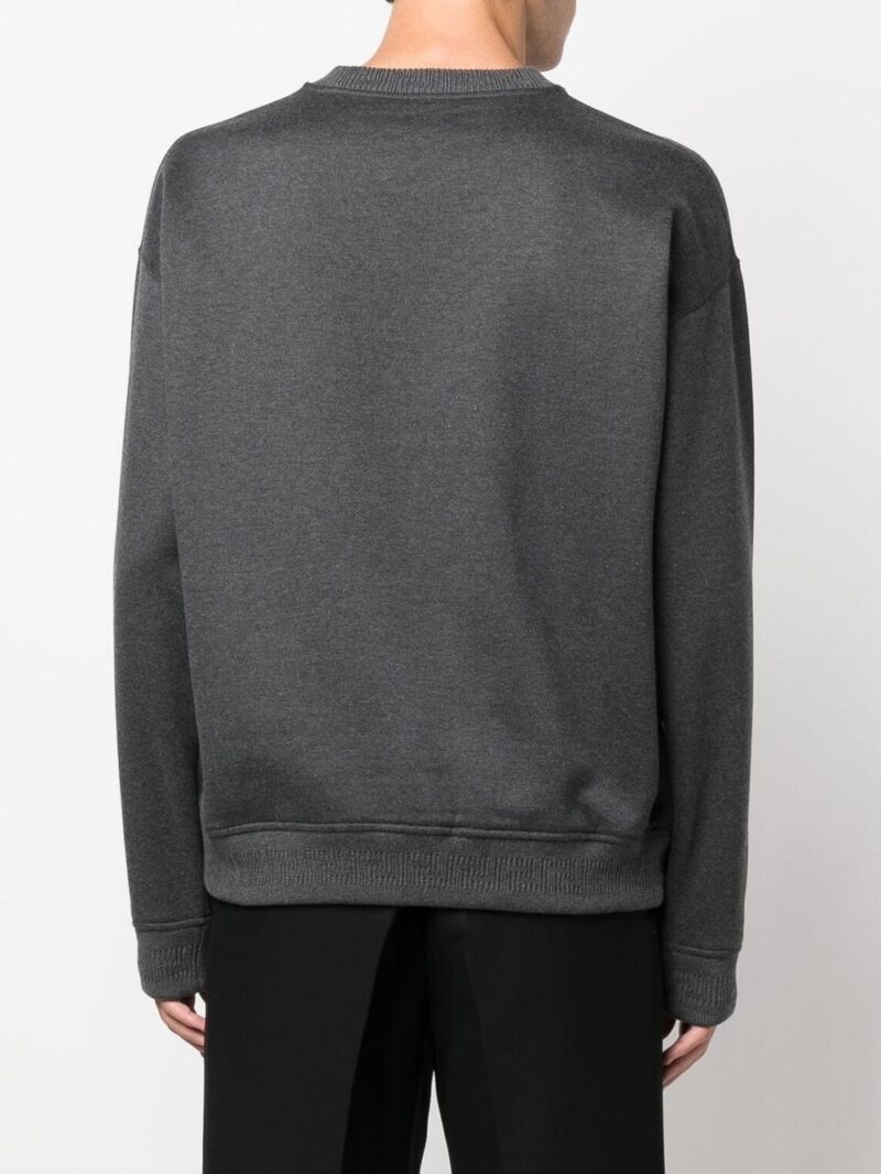 Versace  logo-embroidered crewneck jumper