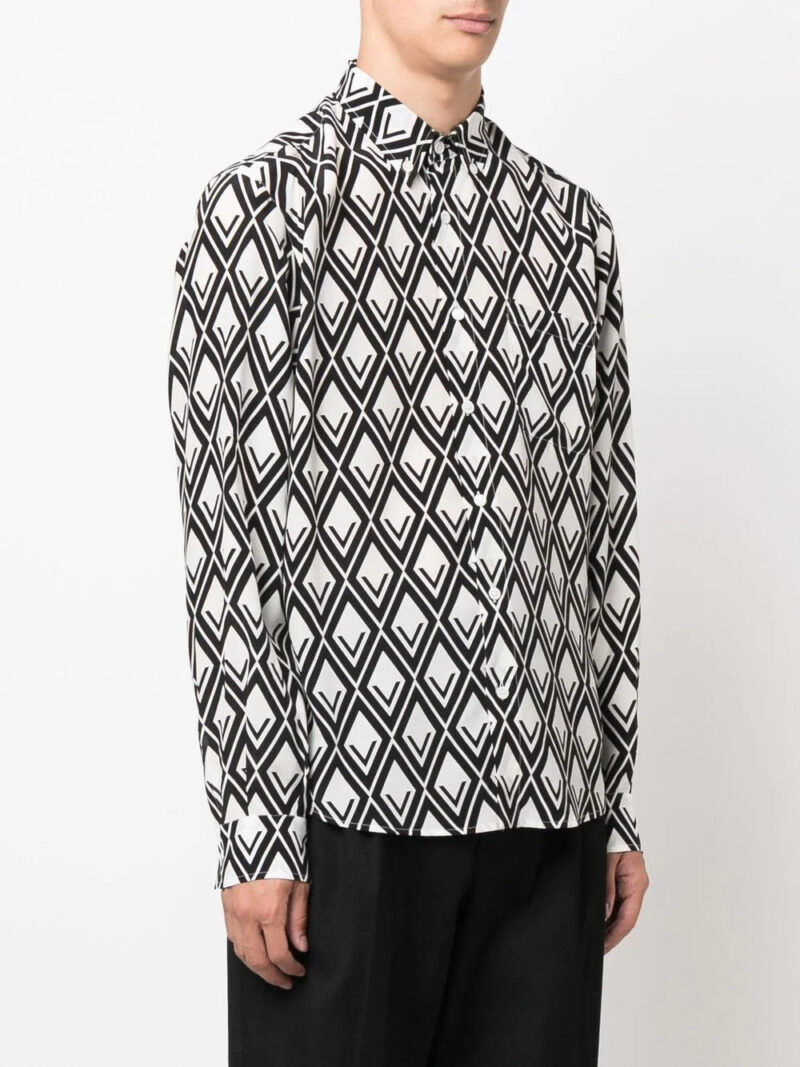 Valentino  graphic-print long-sleeve shirt