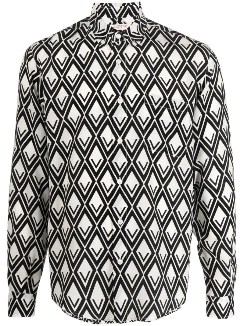 Valentino  graphic-print long-sleeve shirt