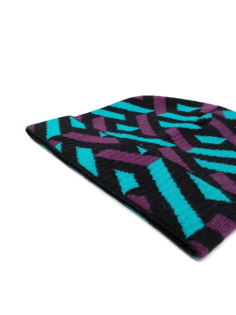 Versace  La Greca-pattern beanie