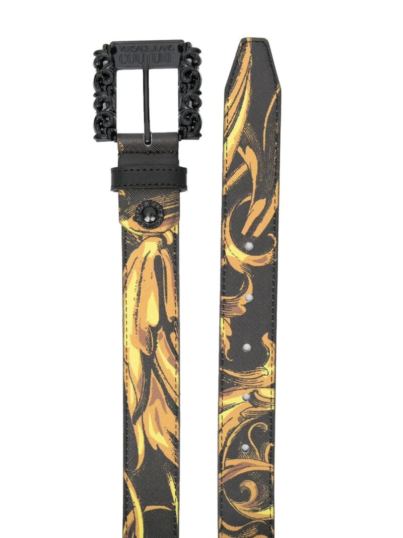 Versace baroque-print buckle belt