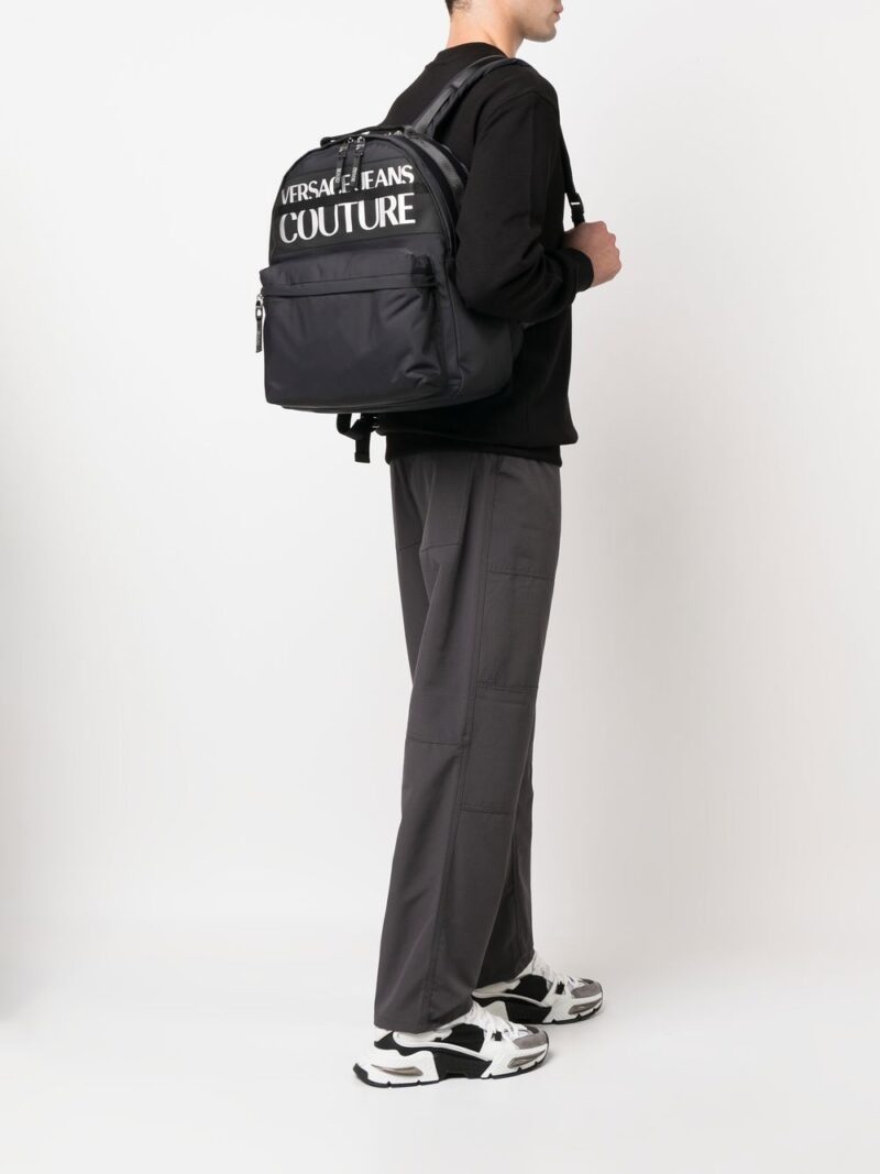 Versace logo-print backpack