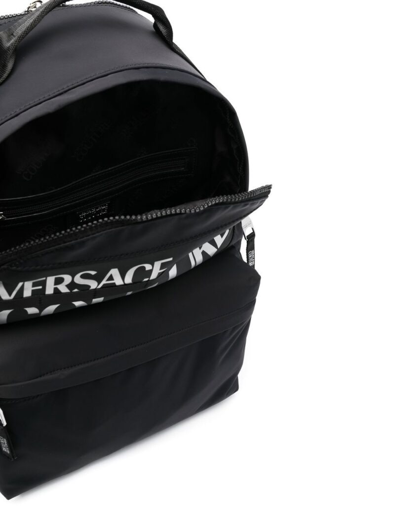Versace logo-print backpack