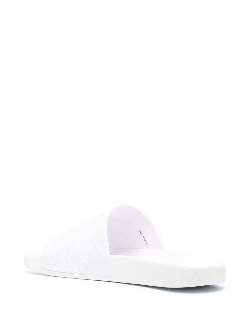 Versace Jeans Couture embossed logo pool slides