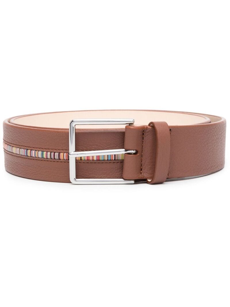Paul Smith Artist-stripe leather belt