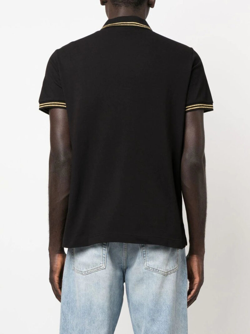 Versace logo-patch polo shirt