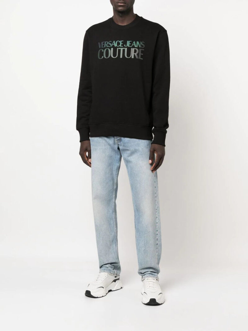 Versace Jeans Couture logo-print crew neck sweatshirt