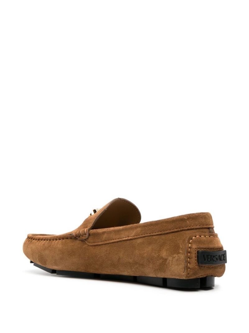 Versace  Medusa-motif leather loafers