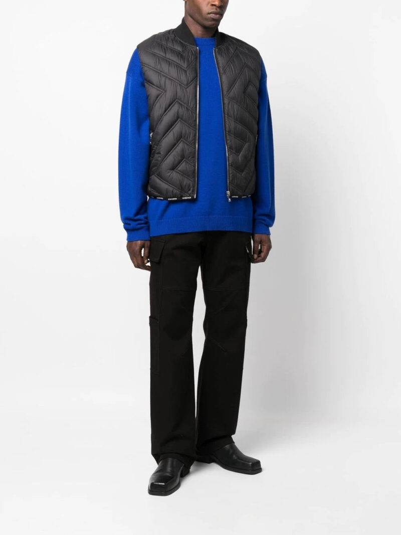 Versace  Greca quilted zip-up gilet