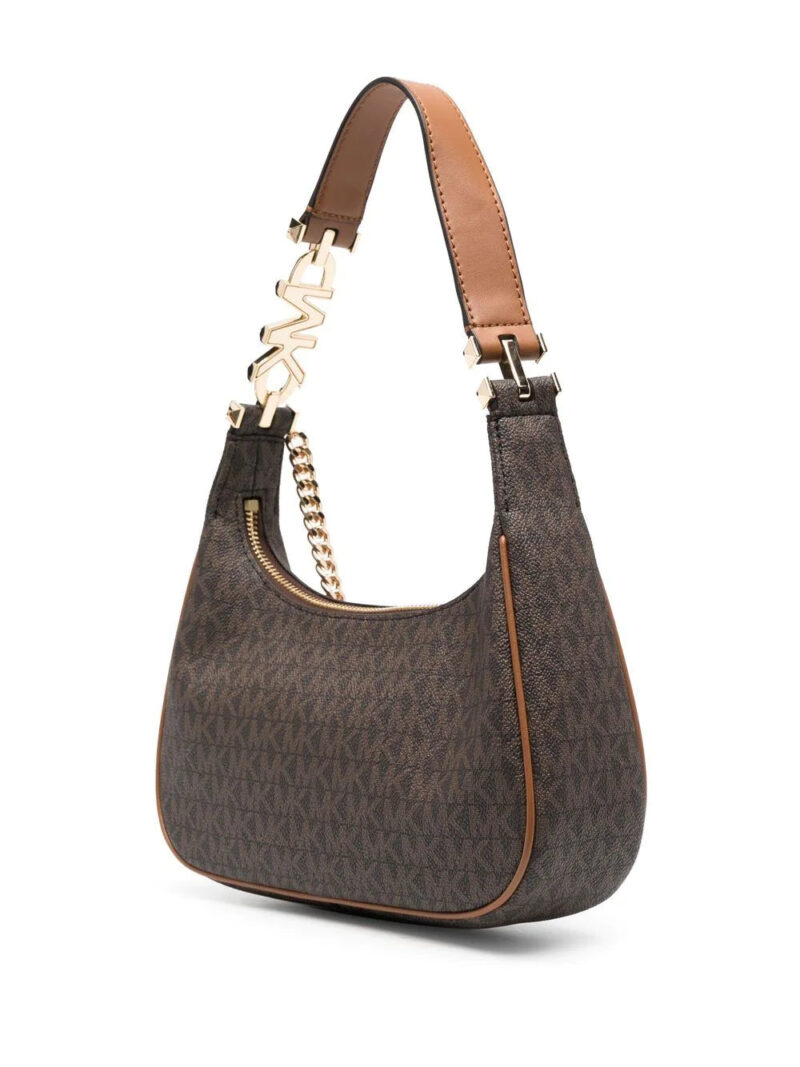 Micheal kors monogram chain-trim shoulder bag