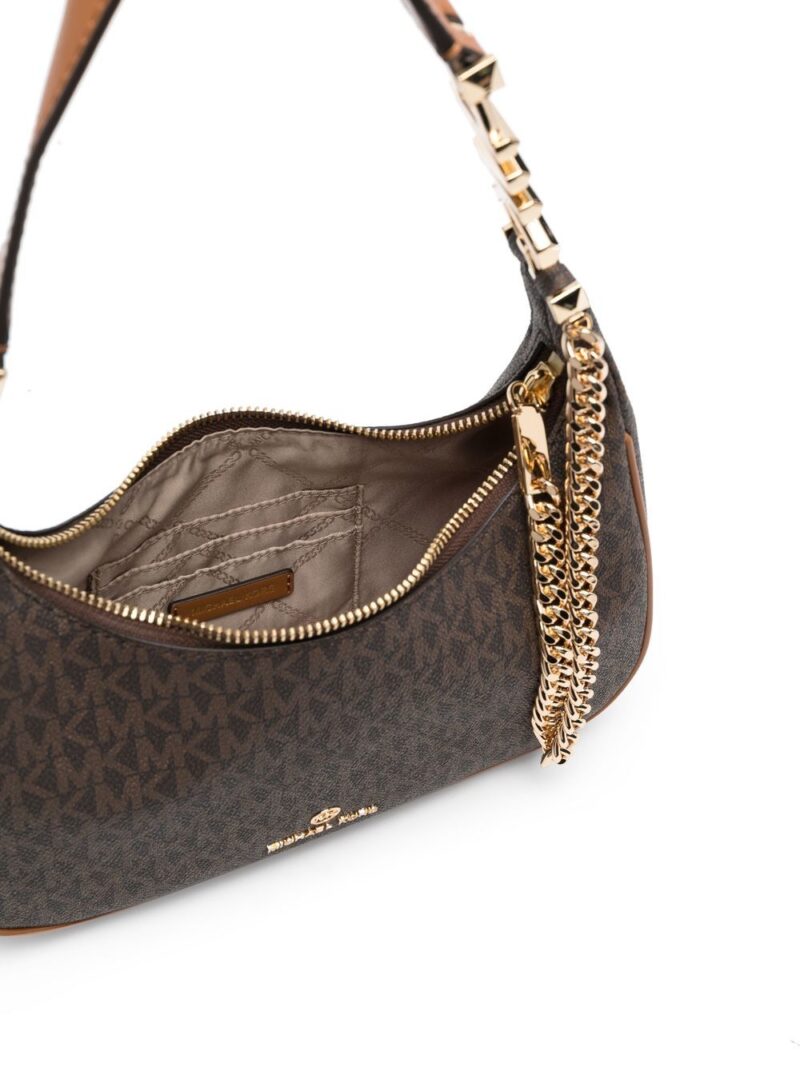 Micheal kors monogram chain-trim shoulder bag