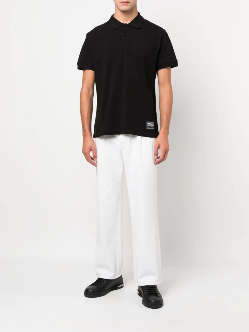 Versace Jeans Couture  logo-embroidered polo shirt