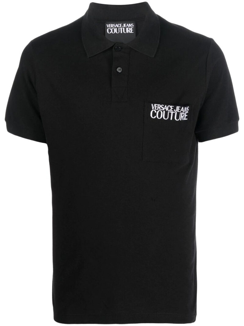 Versace embroidered-logo polo-shirt