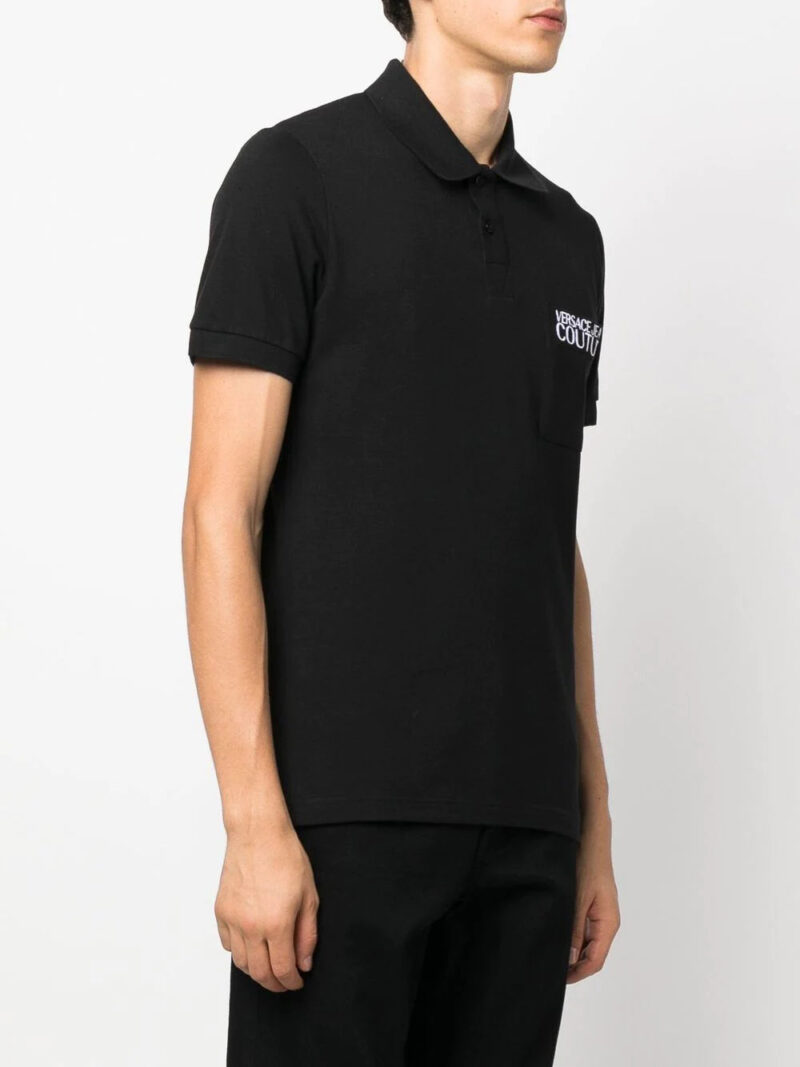 Versace embroidered-logo polo-shirt